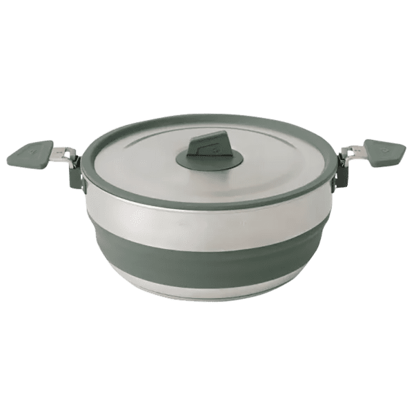 Hrnec Sea to Summit Detour Stainless Steel Collapsible Pot - 3L Laurel Wreath Green
