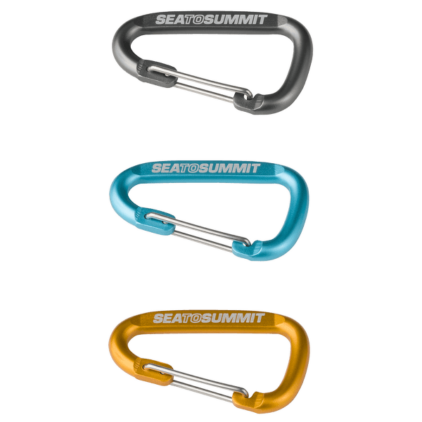 Karabina Sea to Summit Accessory Carabiner Set 3pcs Grey/Blue/Orange