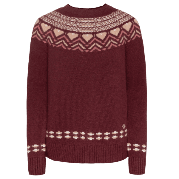 Sveter Kari Traa Sundve Knit BURGUNDY RED