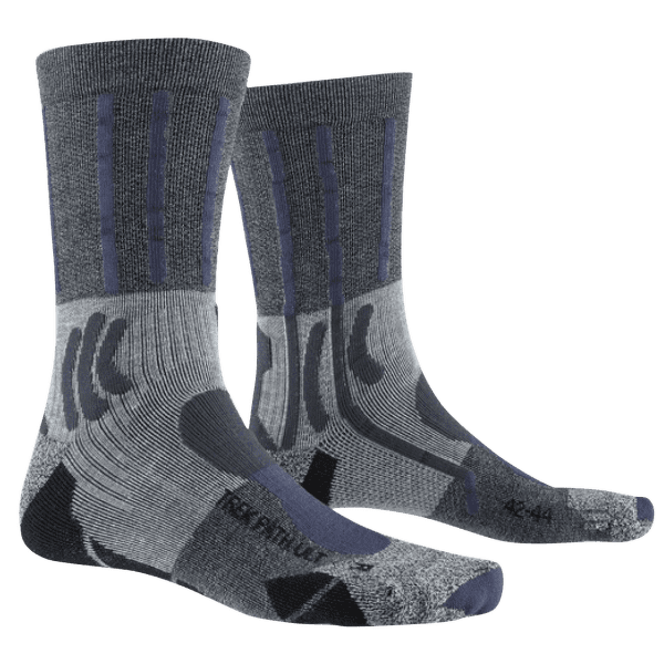 Ponožky X-Bionic X-SOCKS® TREK PATH ULTRA LT SOCKS Opal Black/Dolomite Grey Melange