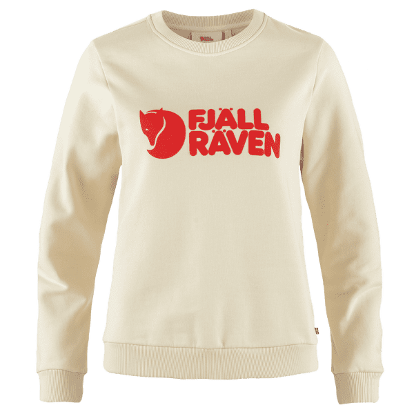 Mikina Fjällräven Fjällräven Logo Sweater Women Chalk White-Flame Orange