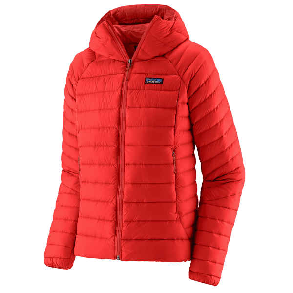 Bunda Patagonia Down Sweater Hoody Women Sizzle Red