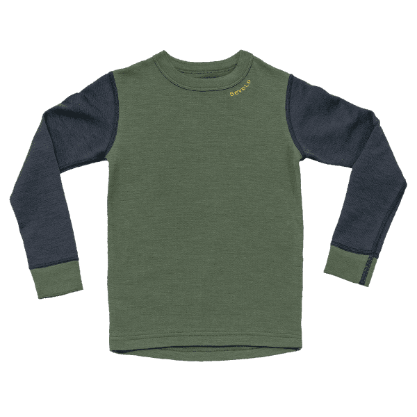 Triko dlouhý rukáv Devold Expedition Merino Shirt Kid 287D  NIGHT/FOREST