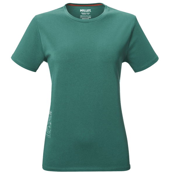 Tričko krátky rukáv Millet CHAMONIX FLOWER T-SHIRT SS WOMEN BOTTLE
