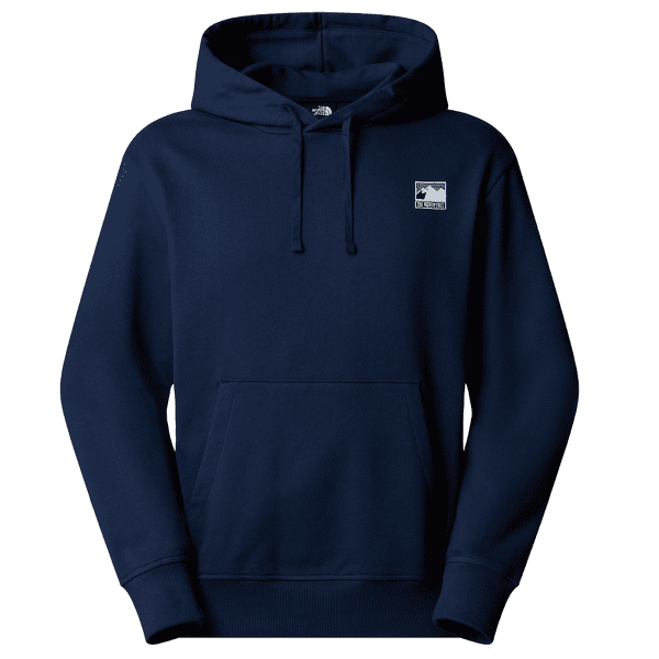 Mikina The North Face MOUNTAIN LOGO RELAXED HOODED SWEATSHIR Men SUMMIT NAVY