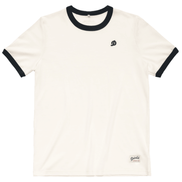 Tričko krátky rukáv Devold Archive Ringer Tee 001B WHITE/INK