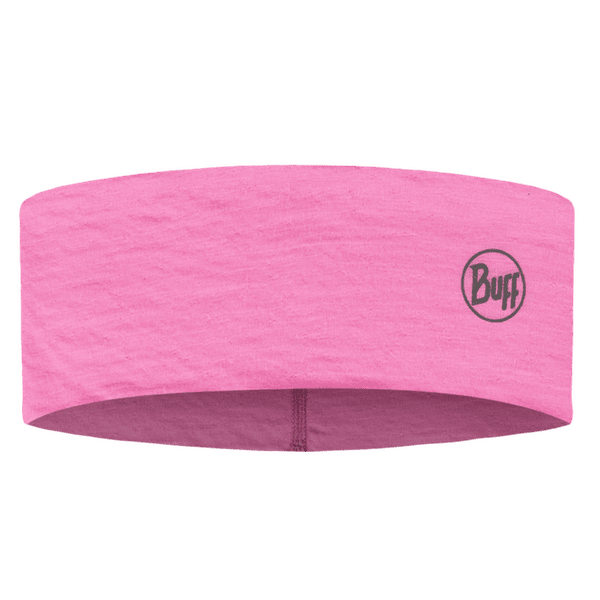 Čelenka Buff Lightweight Merino Wool Headband SOLID FLUOR FUCHSIA