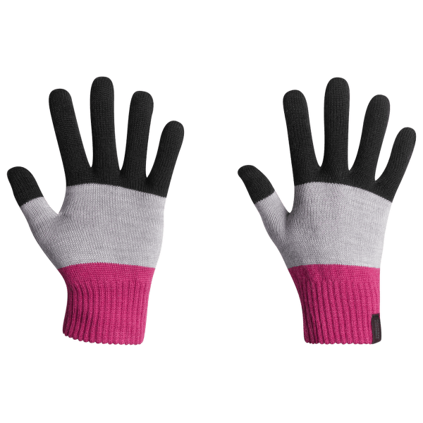 Rukavice Icebreaker Terra Gloves Magenta/Cognac/Blizzard HTHR