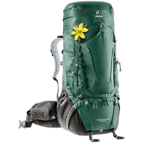 Batoh deuter Aircontact PRO 55+15 SL (3330020) seagreen-coffee
