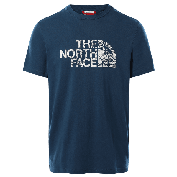Tričko krátky rukáv The North Face WoodCut Dome Tee S/S Men MONTEREY BLUE