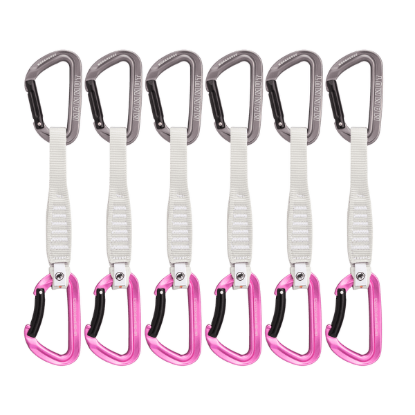 Expreska Komplet Mammut Workhorse Keylock Quickdraws 17 cm 6P grey-pink