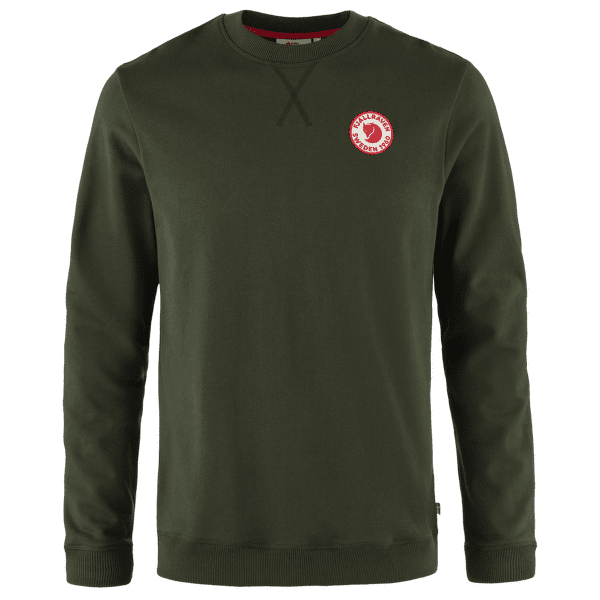 Triko dlouhý rukáv Fjällräven 1960 Logo Badge Sweater Men Deep Forest