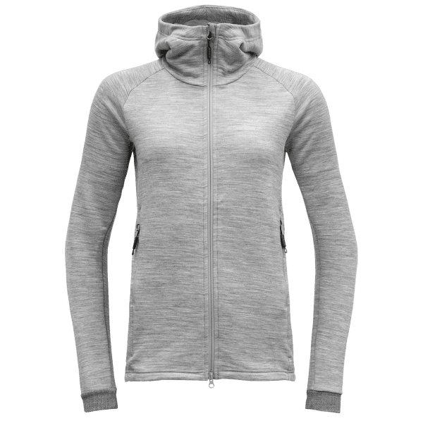 Mikina Devold Nibba Merino Jacket Hood Women 770A GREY MELANGE