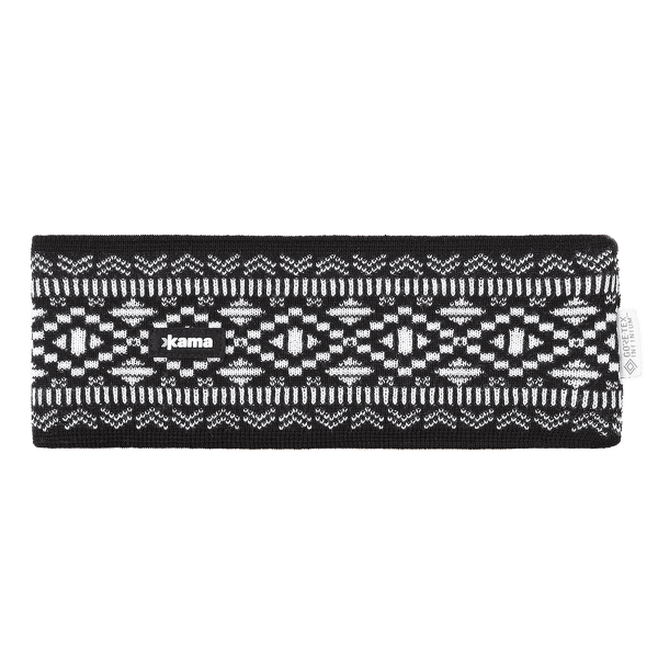 Čelenka Kama Knitted Merino headband Kama CW74 black 110