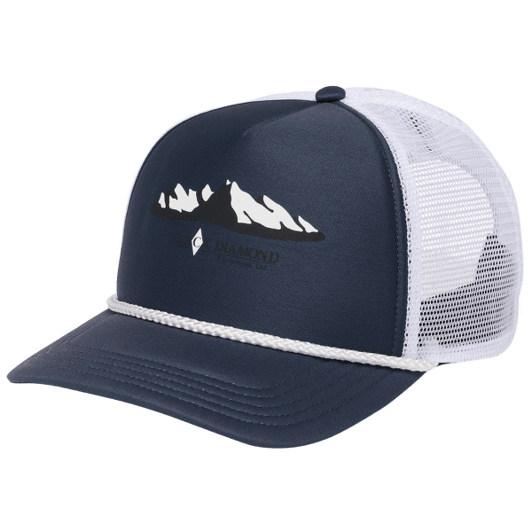 Kšiltovka Black Diamond Flat Bill Trucker Hat Charcoal-White Mountainscape