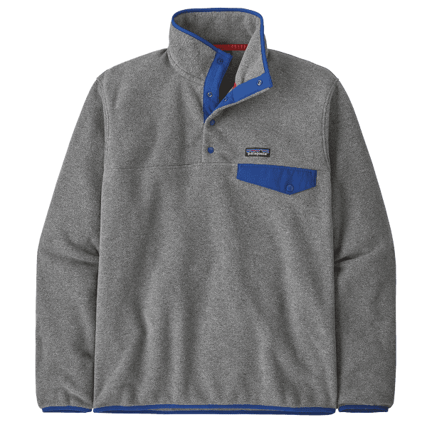 Mikina Patagonia Lightweight Synch Snap-T Pullover Men Nickel w/Clement Blue