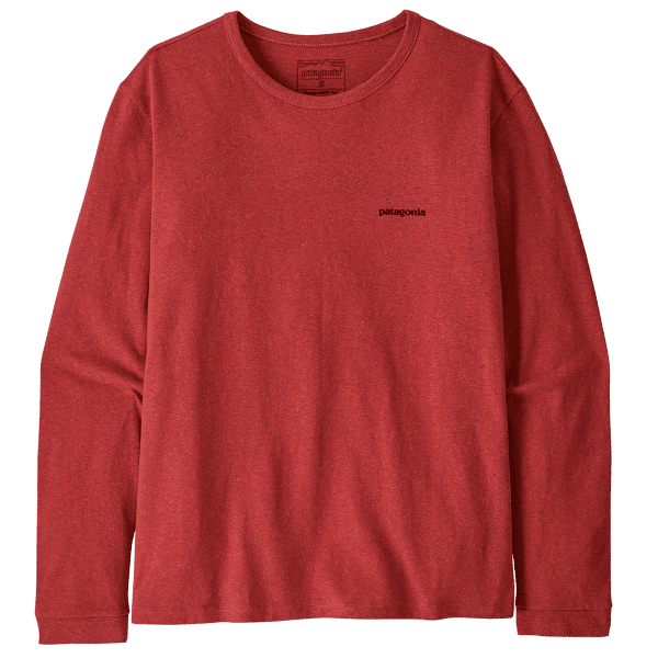 Tričko dlhý rukáv Patagonia Long-Sleeved P-6 Logo Women Potters Red