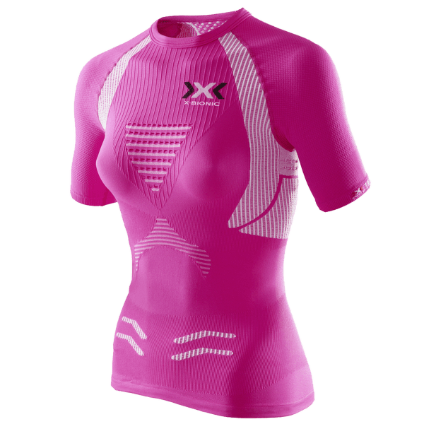 Tričko krátky rukáv X-Bionic The Trick Running Shirt Pink/White