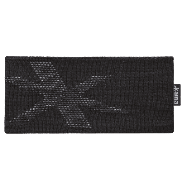 Čelenka Kama Knitted Merino headband Kama C46 black 110