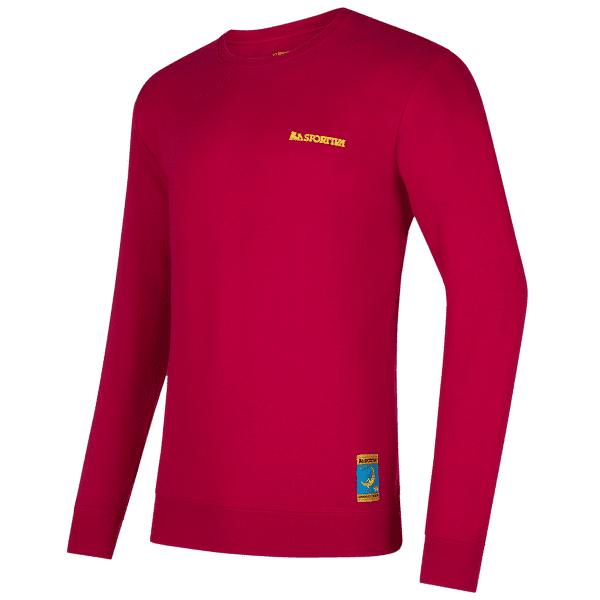 Tričko dlhý rukáv La Sportiva CLIMBING ON THE MOON Sweatshirt Men Fucsia/Giallo