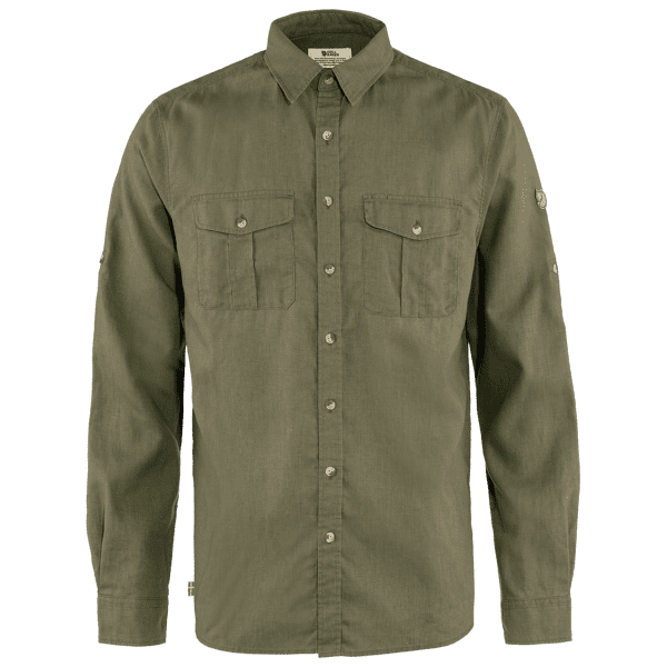 Košile dlouhý rukáv Fjällräven Övik Travel Shirt LS Men Green