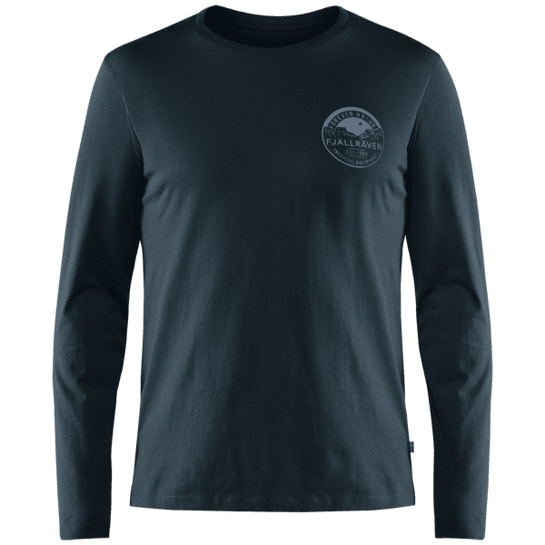 Triko dlouhý rukáv Fjällräven Forever Nature Badge LS T-Shirt Men Dark Navy