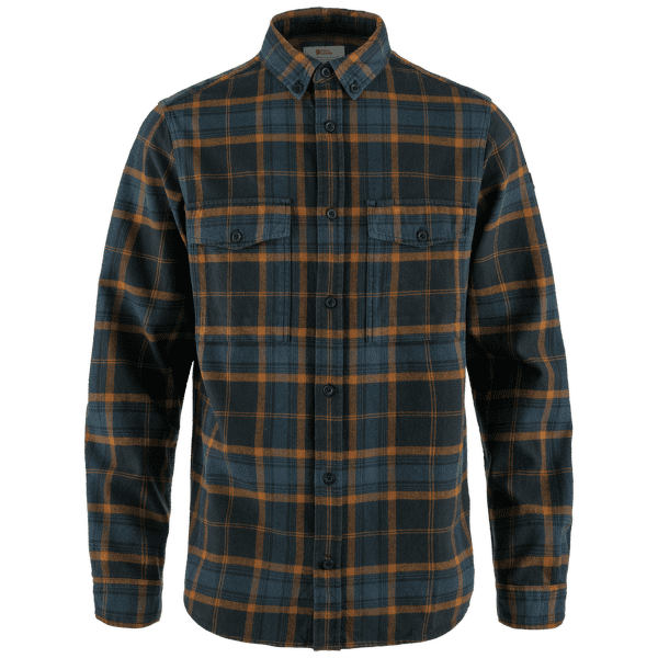 Košeľa dlhý rukáv Fjällräven Övik Twill Shirt Men Dark Navy-Chestnut