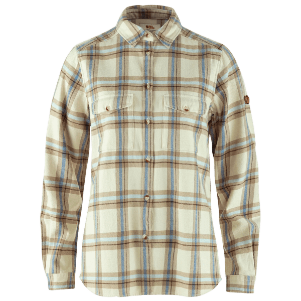 Košile dlouhý rukáv Fjällräven Övik Heavy Flannel Shirt Women Chalk White-Fossil