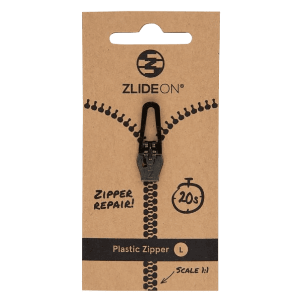Jezdec ZlideON Repair slider for plastic zipper Black
