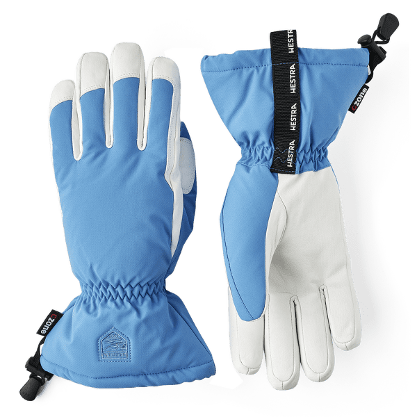 Rukavice Hestra Mist - 5 finger Sky blue