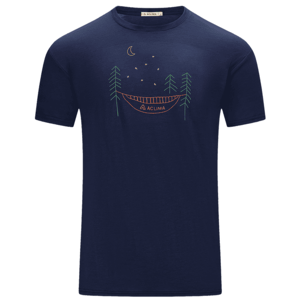 Triko krátký rukáv Aclima LightWool 140 Classic Tee Forest Men Navy Blazer