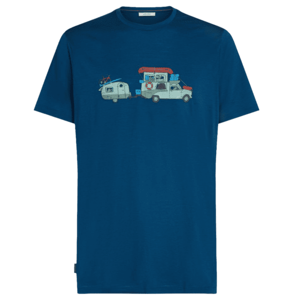 Tričko krátky rukáv Icebreaker Merino 150 Tech Lite SS Tee Transportage Men ATLANTIS