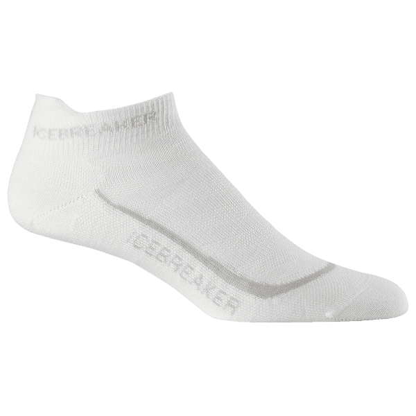 Ponožky Icebreaker Run+ Ultra Light Micro Women White/Silver/White