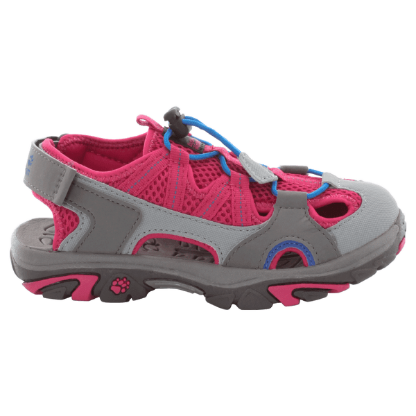 Sandály Jack Wolfskin Lakewood Cross Sandal Kids azalea red 2081