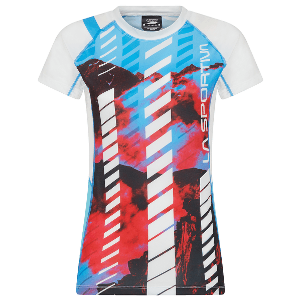 Tričko krátky rukáv La Sportiva Draft T-Shirt Women Malibu Blue/Hibiscus