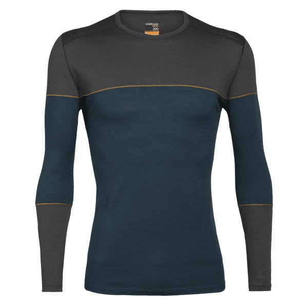 Tričko dlhý rukáv Icebreaker Oasis Deluxe LS Crewe Men NIGHTFALL