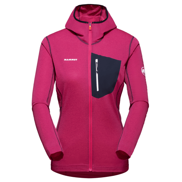 Mikina Mammut Aenergy Light ML Hooded Jacket Women pink-marine 6214