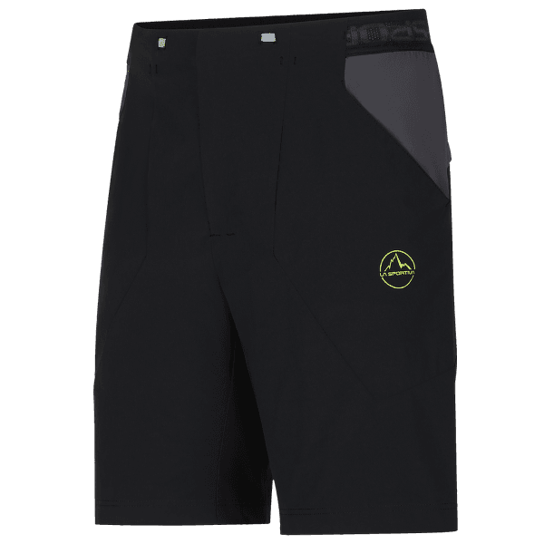 Kraťasy La Sportiva GUARD SHORT Men Black/Lime Punch