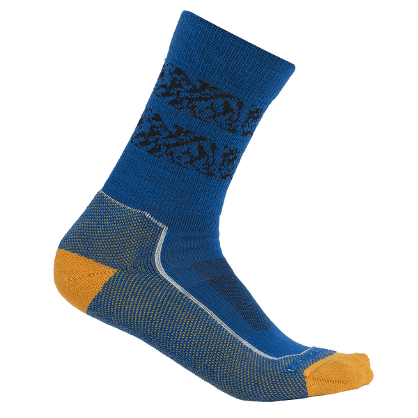 Ponožky Icebreaker Hike+ Light Crew Natural Summit Men LAZURITE/SOLAR/SNOW