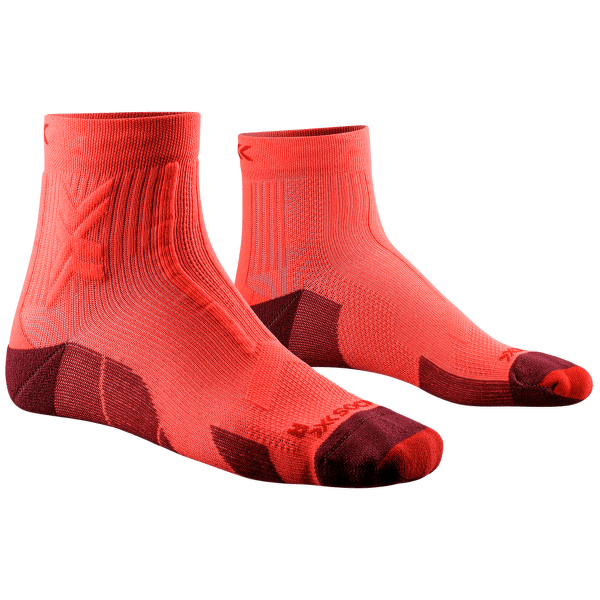 Ponožky X-Bionic TRAIL RUN DISCOVER ANKLE Ruby/Charcoal/White