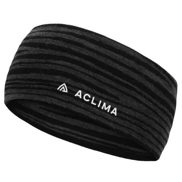 Čelenka Aclima WarmWool Headband Black Motion