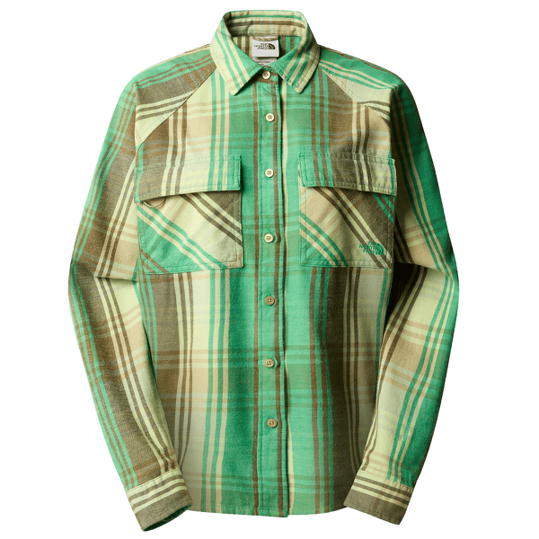 Košeľa dlhý rukáv The North Face SET UP CAMP FLANNEL Women OPTIC EMERALD TESSELLATION MEDIUM PLAID