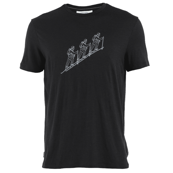 Tričko krátky rukáv Icebreaker Merino 150 Tech Lite SS Tee Natural Ski Tour Men Black