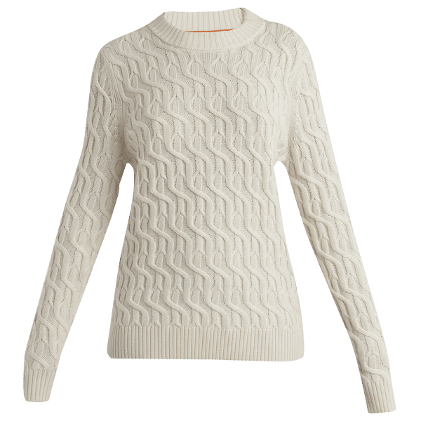 Sveter Icebreaker Merino Cable Knit Crewe Sweater Women UNDYED