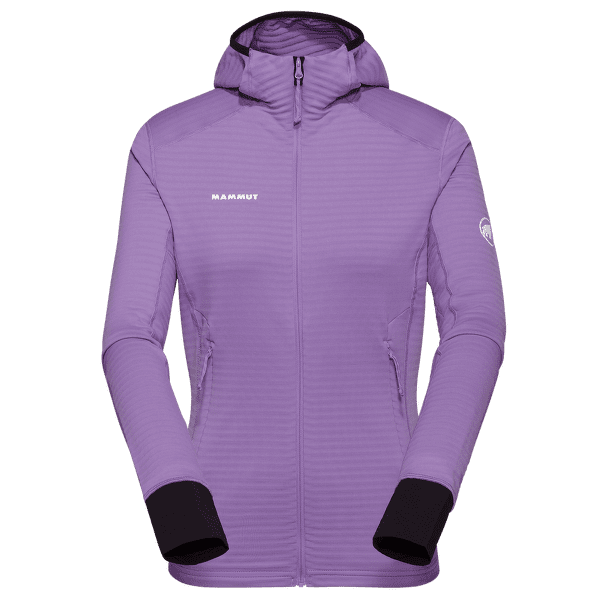 Mikina Mammut Taiss Light ML Hooded Jacket Women 6441 lavandin-black