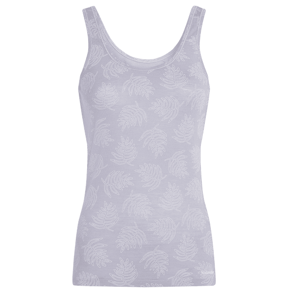 Tílko Icebreaker Merino 150 Siren Tank Fresh Ferns AOP Women GREY QUARTZ/SNOW/AOP