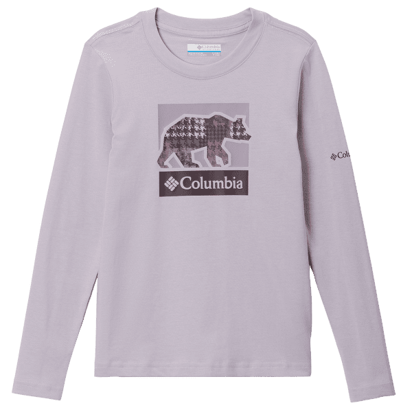 Tričko dlhý rukáv Columbia Hazeldel Hill™ Long Sleeve Graphic Tee Girls Lavender Pearl, Barely Printed 551