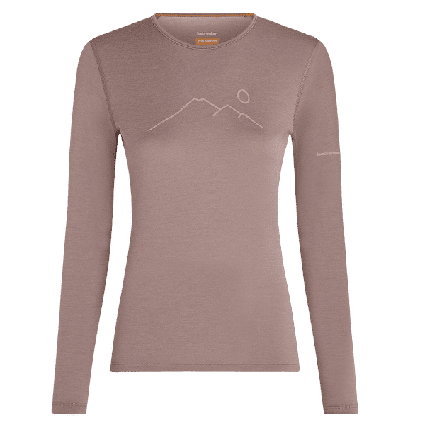 Triko dlouhý rukáv Icebreaker Merino 200 Oasis LS Crewe Rainer Ridge Women SUMMIT