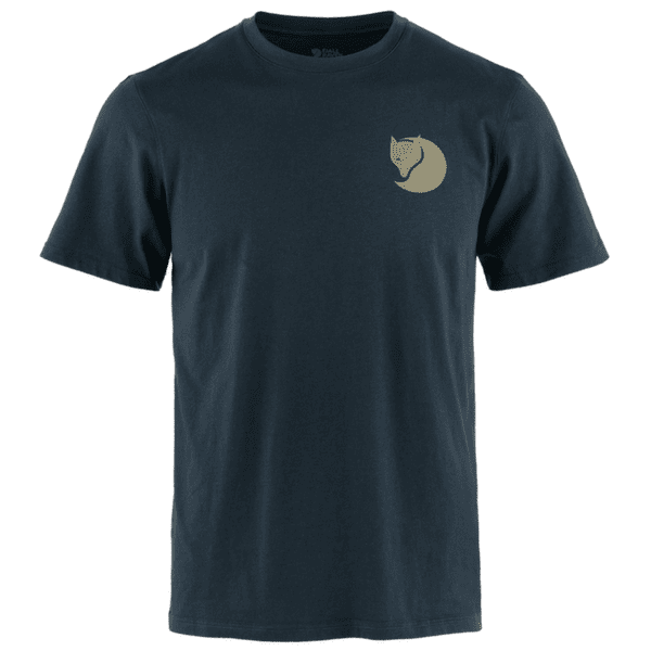 Tričko krátky rukáv Fjällräven Walk With Nature T-shirt men Dark Navy