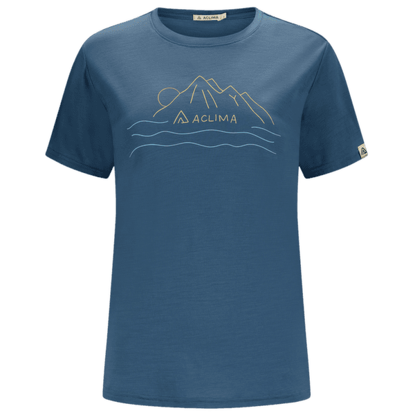 Triko krátký rukáv Aclima LightWool 140 Classic Tee Sunset Women Blue Fusion